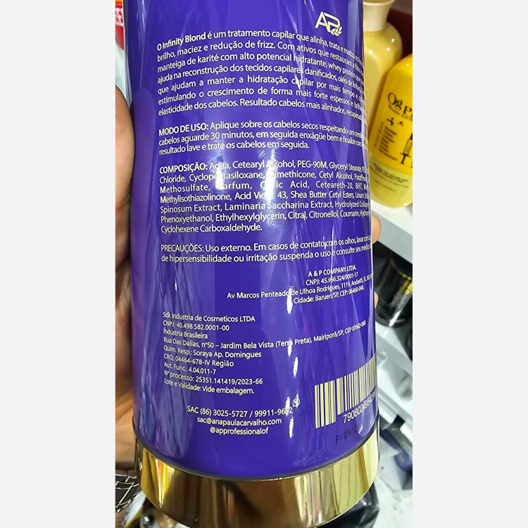 کراتین AP بنفش مدل اینفینیتی بلوند . آنزیمی . صافی و شاین و ماندگاری بالای 2 سال