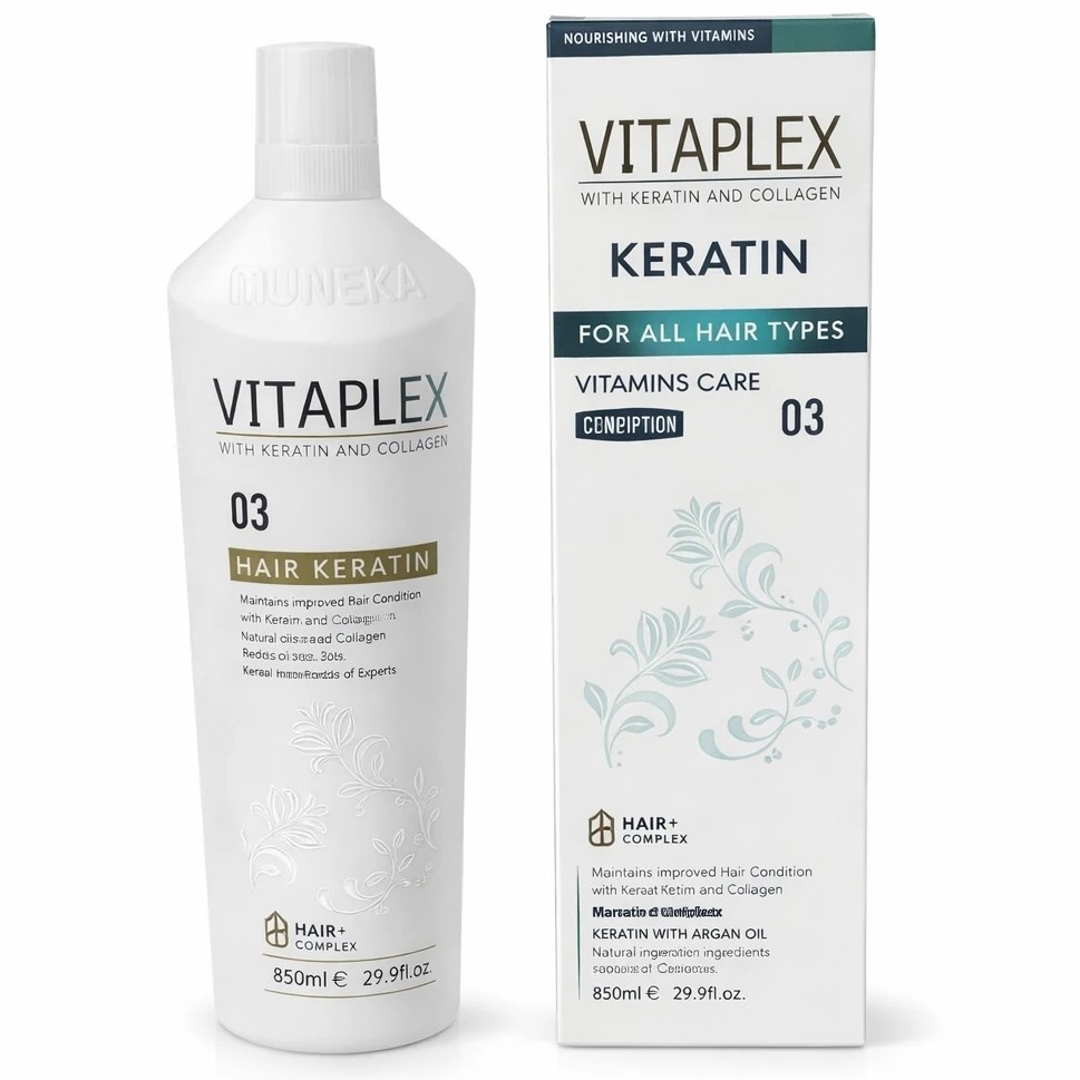 پروتئین کراتین ویتاپلکس اورجینال صافی 60 درصد و احیا 80 درصدفرمالدهید متوسط و  بدون قرنطینه