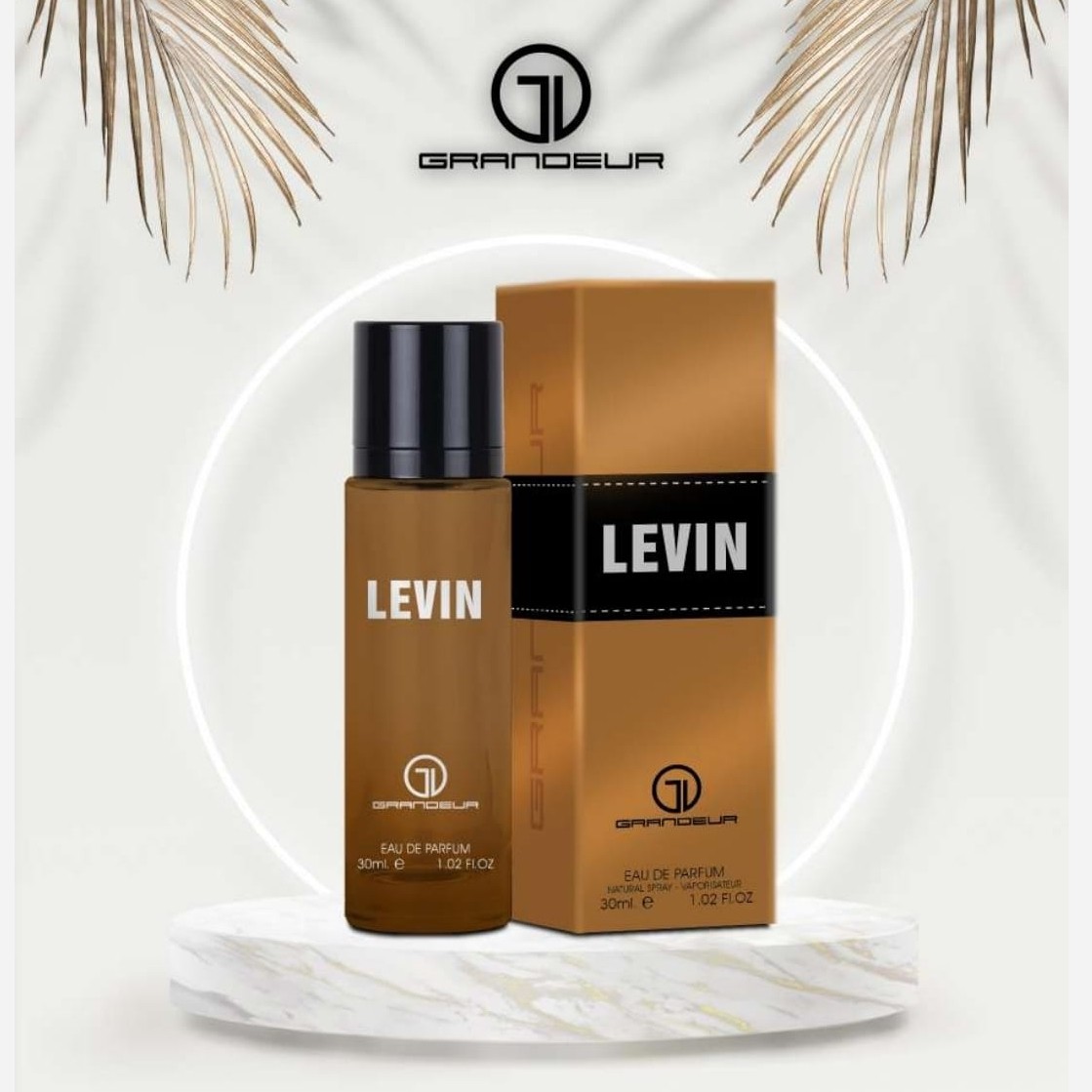 30 میل گرندیور LEVIN geandeur رایحه لجند مردانه چرمی  ماندگاری 8 ساعته و پخش بو عالی و تند