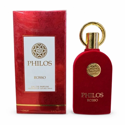 ادکلن ادوپرفیوم فیلوس روسو (PHILOS ROSSO) اصل 100 میل عطر یونیسکس با رایحه گرم و شیرین پخش بو و ماندگاری بالا