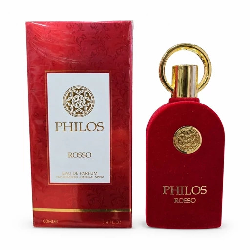 ادکلن ادوپرفیوم فیلوس روسو (PHILOS ROSSO) اصل 100 میل عطر یونیسکس با رایحه گرم و شیرین پخش بو و ماندگاری بالا