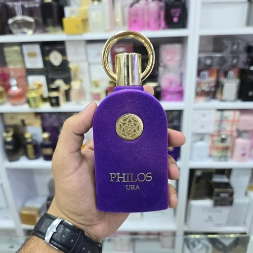 ادکلن ادو پرفیوم فیلوس پورا 100 میل (PHILOS PURA Eau De Parfum) بطری مخملی بنفش ماندگاری و پخش بو عالی
