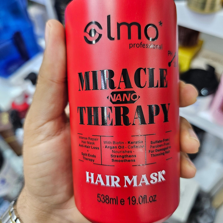 ماسک مو نانو اولمو اسپانیایی اورجینال 538 میل ضد ریزش و تقویت کننده مخصوص موهای به شدت آسیب دیده، نازک و مستعد ریزش