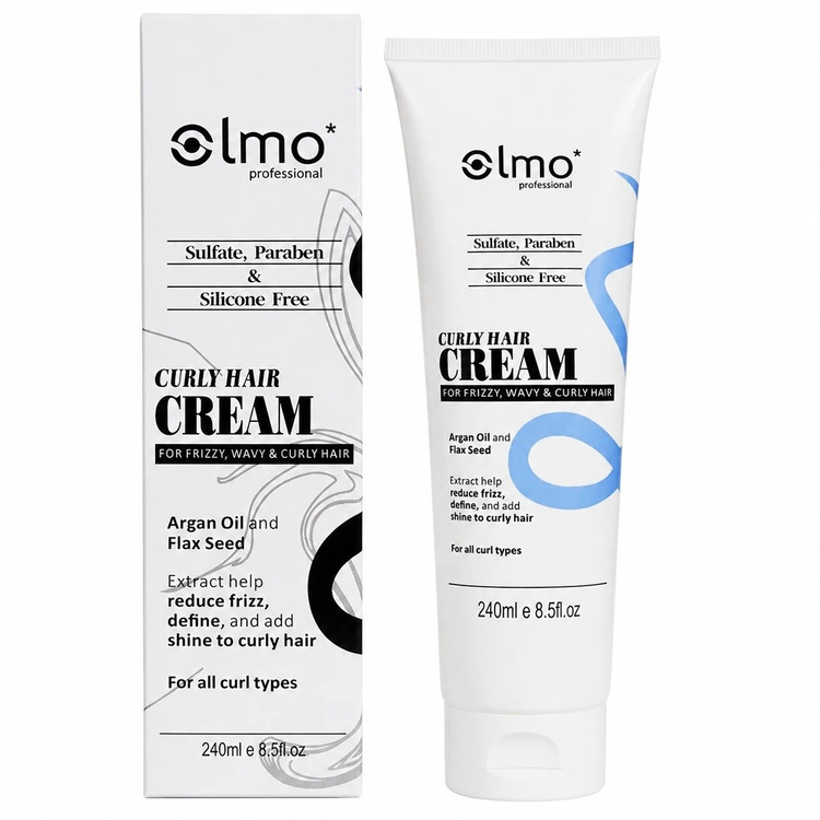 کرم مو فر برند اولمو اسپانیایی اورجینال 240 میل انواع مو های فر موج دار، مجعد و وز فاقد سولفات، پارابن و سیلیکون