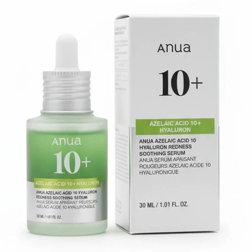 سرم آزلائیک اسید هیالورون آنوا اصلی درمان جوش و قرمزی پوست ضد لک و روشن کننده پوست 30ML