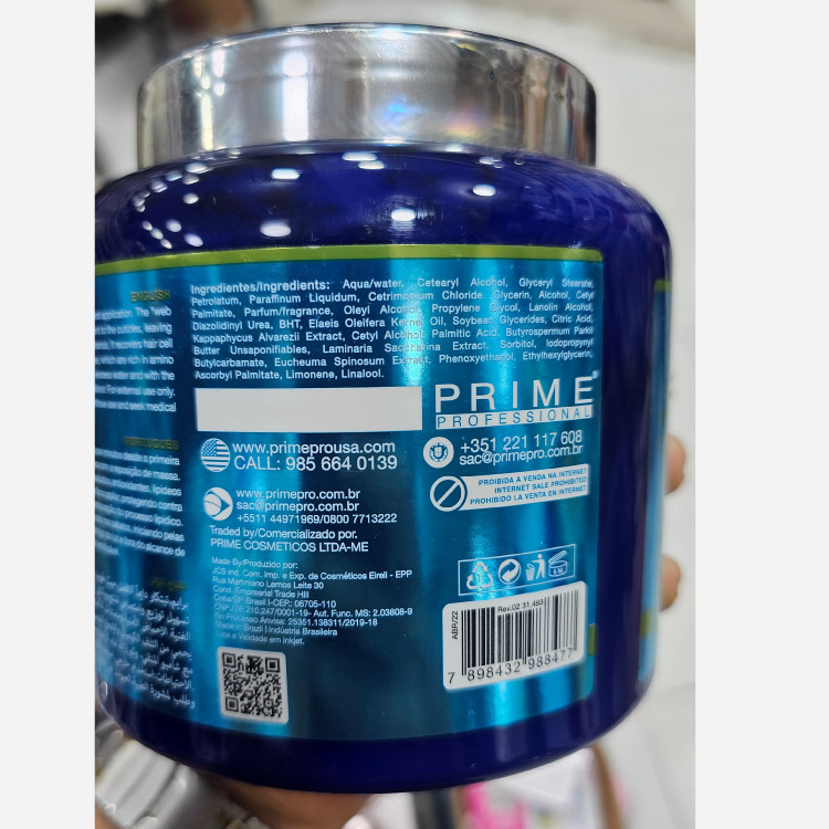 ماسک عنکبوتی پرایم بیوتانیکس حجم 900 میل نرم کننده و احیا کننده مو مخصوص موهای آسیب دیده و خشک و دهیدراته