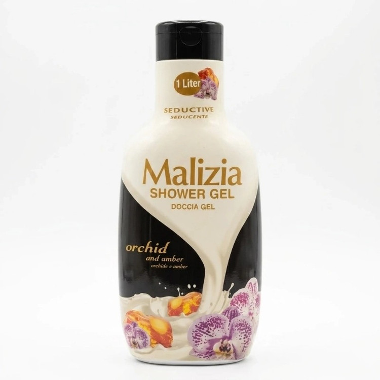 شامپو بدن مالیزیا (Malizia) اورجینال رایحه ارکیده و کهربا (Orchid and Amber) حجم 1000 میل ساخت ایتالیا