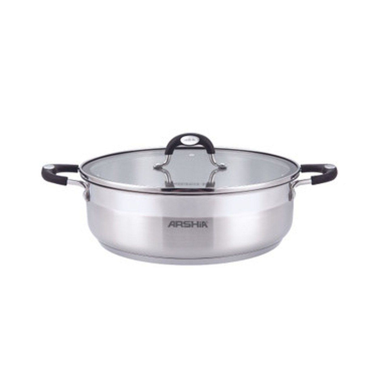 ماهیتابه دو دسته 28سانت استیل عرشیا مدلSS478-3086