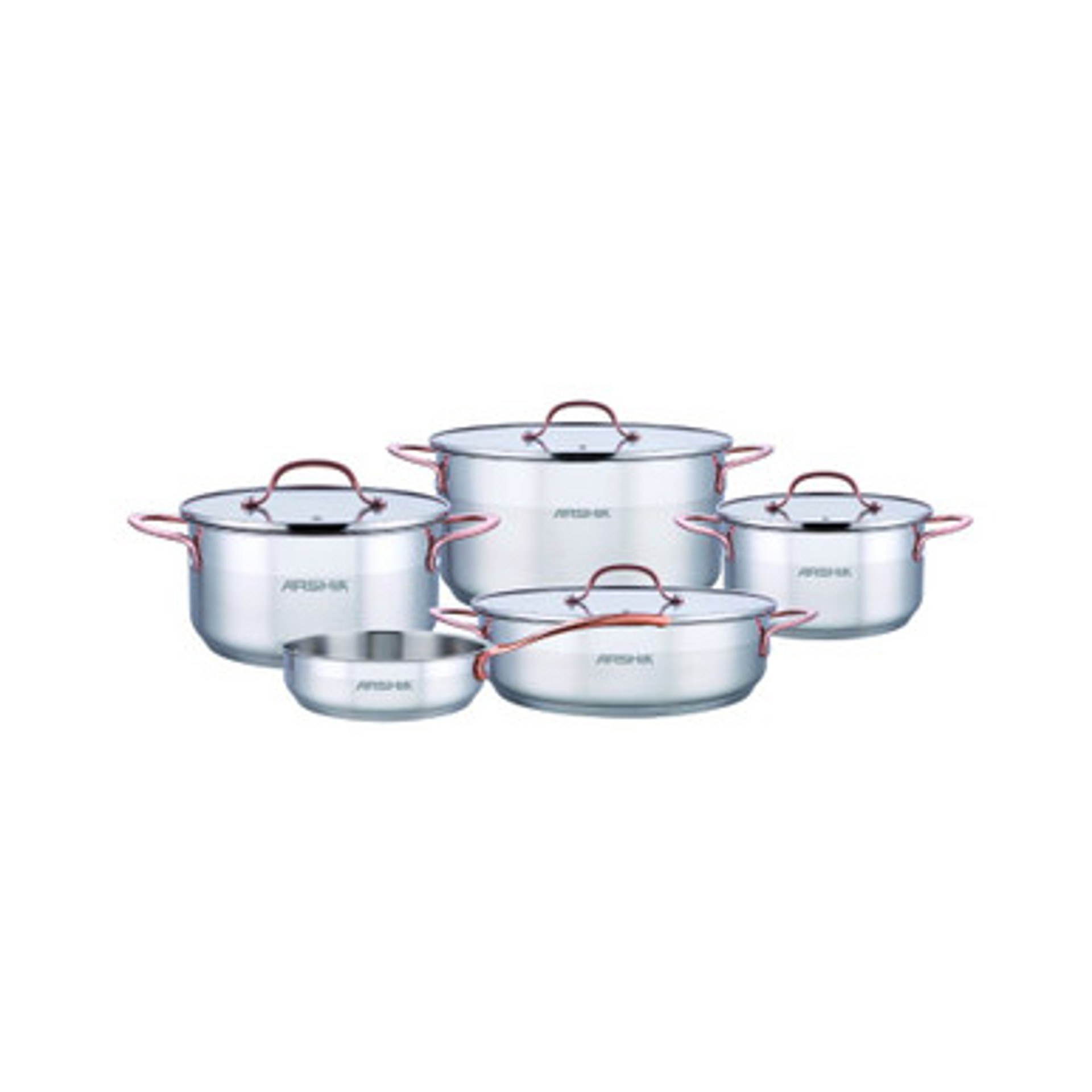 سرویس قابلمه 9پارچه استیل عرشیا مدلSS064-3175