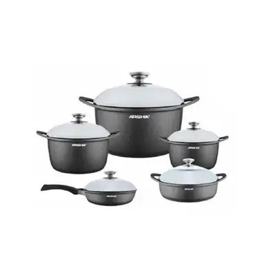سرویس قابلمه 10 پارچه چدن دایکاست عرشیا مدلCO498-3014