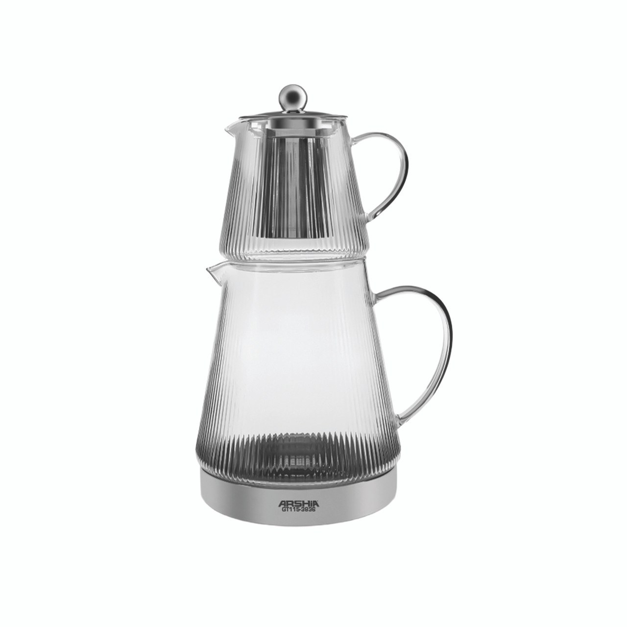 کتری و قوری شیشه ای عرشیا مدلGT115-3836