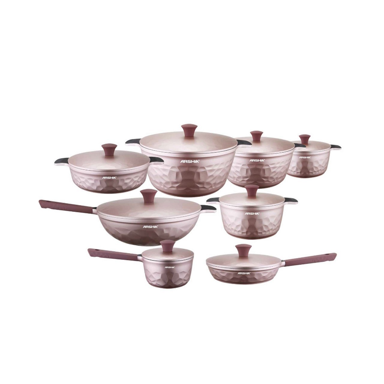 سرویس قابلمه 16پارچه چدن عرشیا مدلCO110-3302