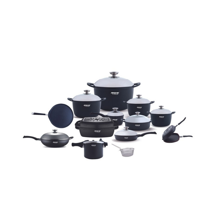 سرویس قابلمه گرانیت تیتانیوم 24پارچه عرشیا مدلCO395-3247