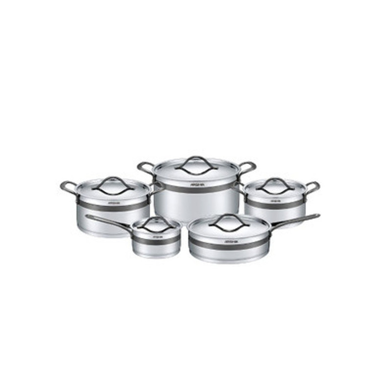 سرویس قابلمه استیل تیتانیوم 10پارچه عرشیا مدلSS762-3041