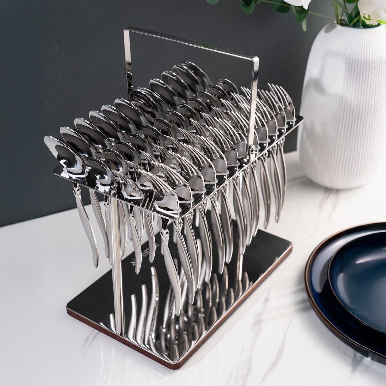 سرویس قاشق و چنگال 12نفره 48 تکه عرشیا مدلTM548GS-3474