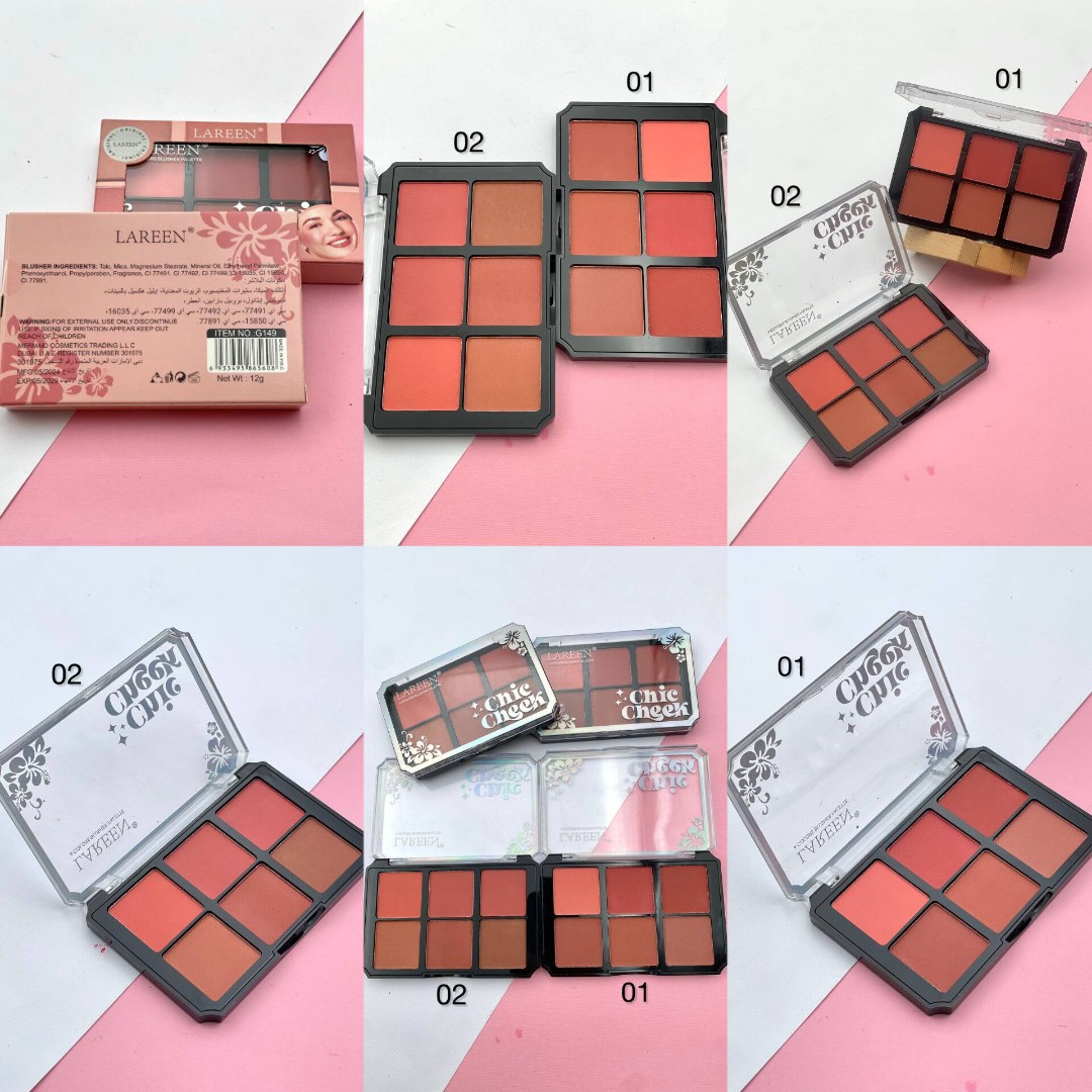 پالت رژگونه 6رنگ