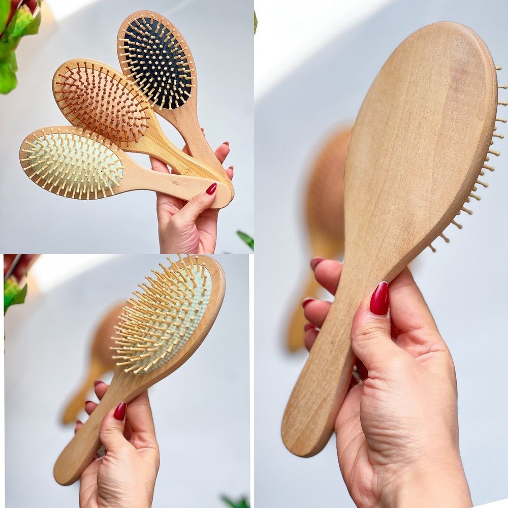برس چوبی بیضی