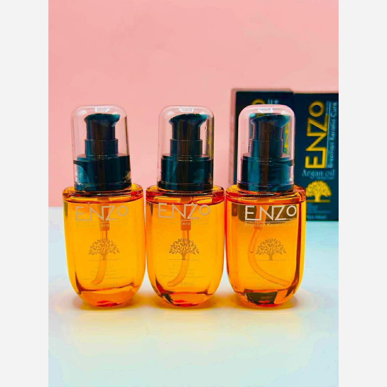 روغن مو آرگان و کراتین انزو