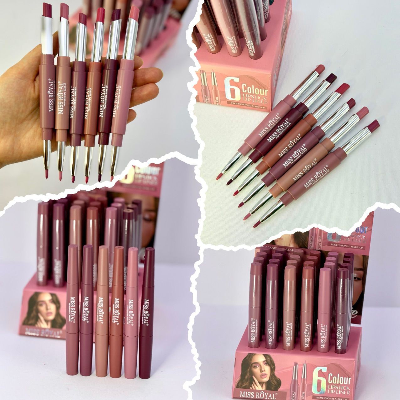 رژلب و خط لب دو طرفه MISS ROYAL