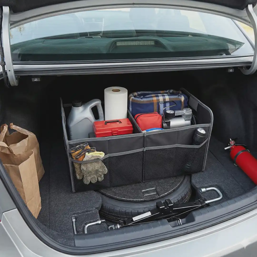 نظم دهنده صندوق عقب خودرو 40 لیتری گرین لاین مدل Green Lion Car Trunk Organizer 40L