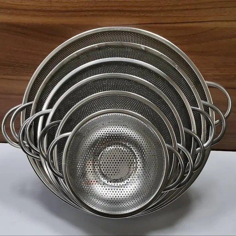 آبکش استیل 6 پارچه یونیک کیفیت عالی و درجه یک اهنربا نگیر ضد زنگ و سیاه شدن