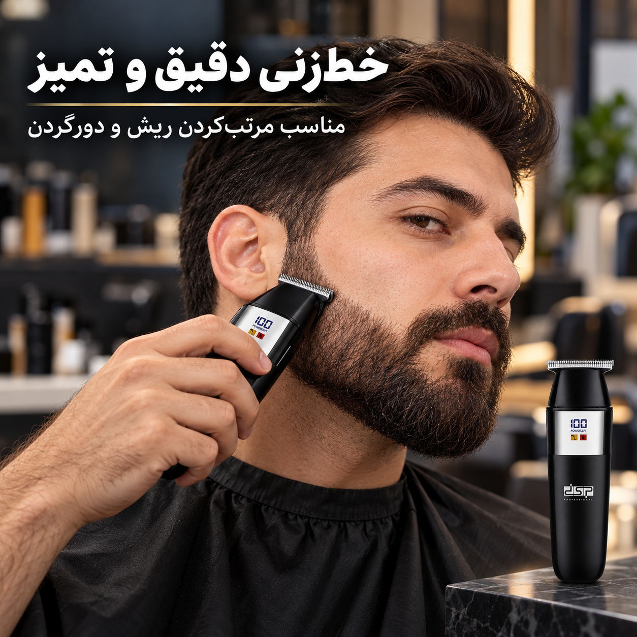 خطزن شارژی DSP مدل 91269 اصلاح تمیز و حرفهای