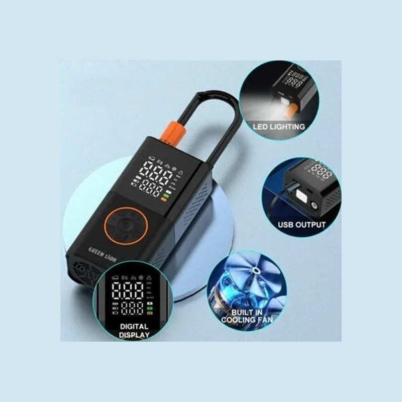 کمپرسور باد قابل حمل GTI-01 گرین Green lion GTI-01 Inflator