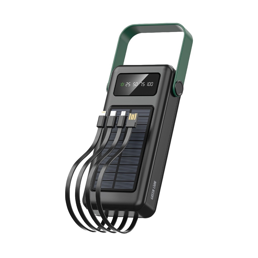 پاوربانک خورشیدی گرین لاین Solar Max ظرفیت 30000 فست شارژ