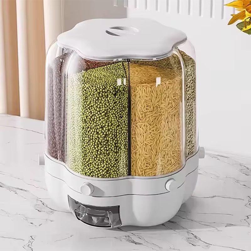 جا حبوباتی چرخشی سایز بزرگ GRAIN با 6 خانه مجزا