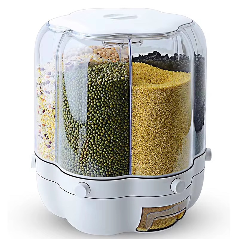 جا حبوباتی چرخشی سایز بزرگ GRAIN با 6 خانه مجزا