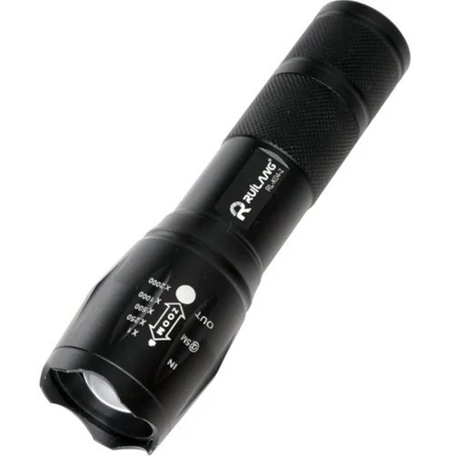 چراغ قوه آر ال مدل K04-2 دو لامپه XPE با نور UV و زوم