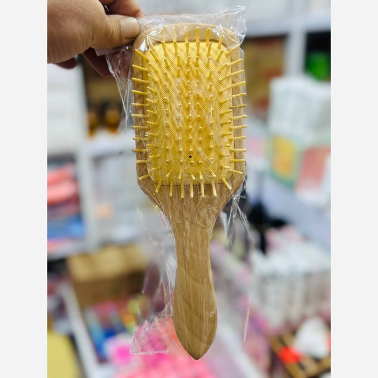 برس مو چوبی بامبو گره باز کن سایز بزرگ