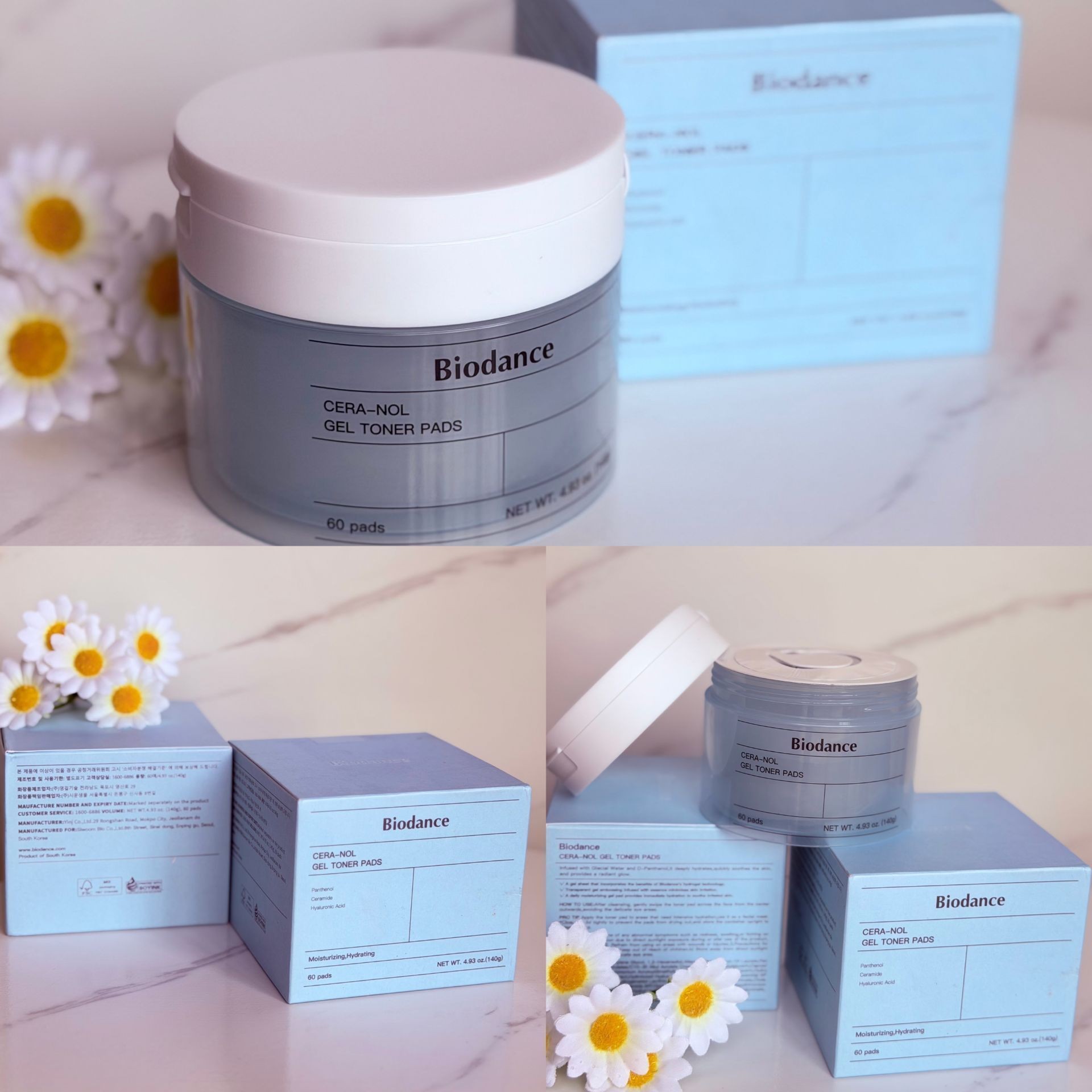 ژل تونر پد سرانول بایودنس Biodance آبی 60 عددی