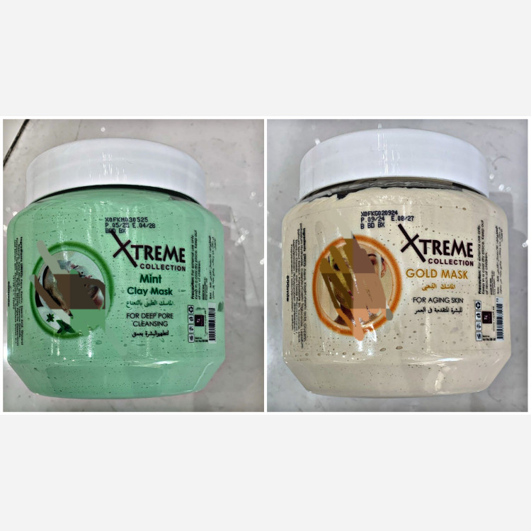 ماسک صورت اکستریم ماسک گچی ماسک نعنا و طلا اکستریم اصل
