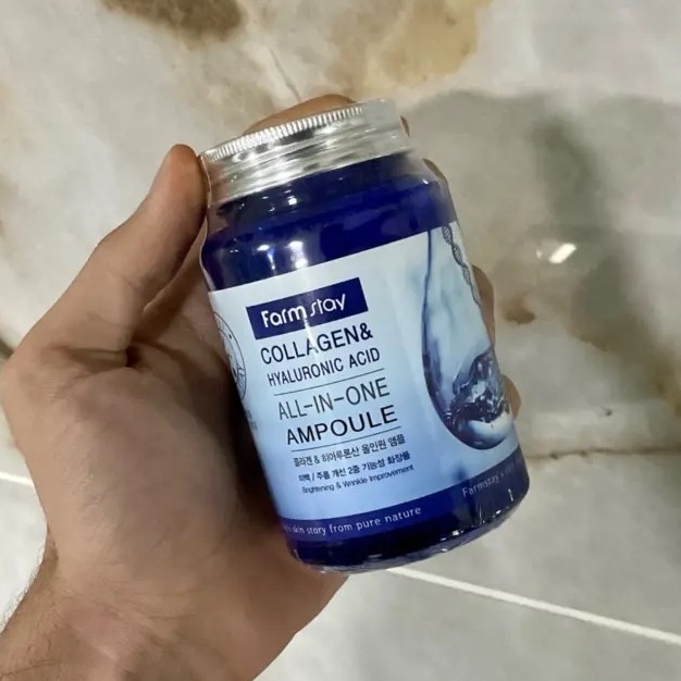 ابرسان فارم استی امپول کلاژن و هیالورونیک اسید ابرسان فارم استی اصل کره