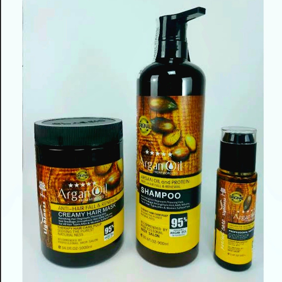 پک کامل ماسک مو و شامپو و روغن لایتنس پنج ستاره اصلی