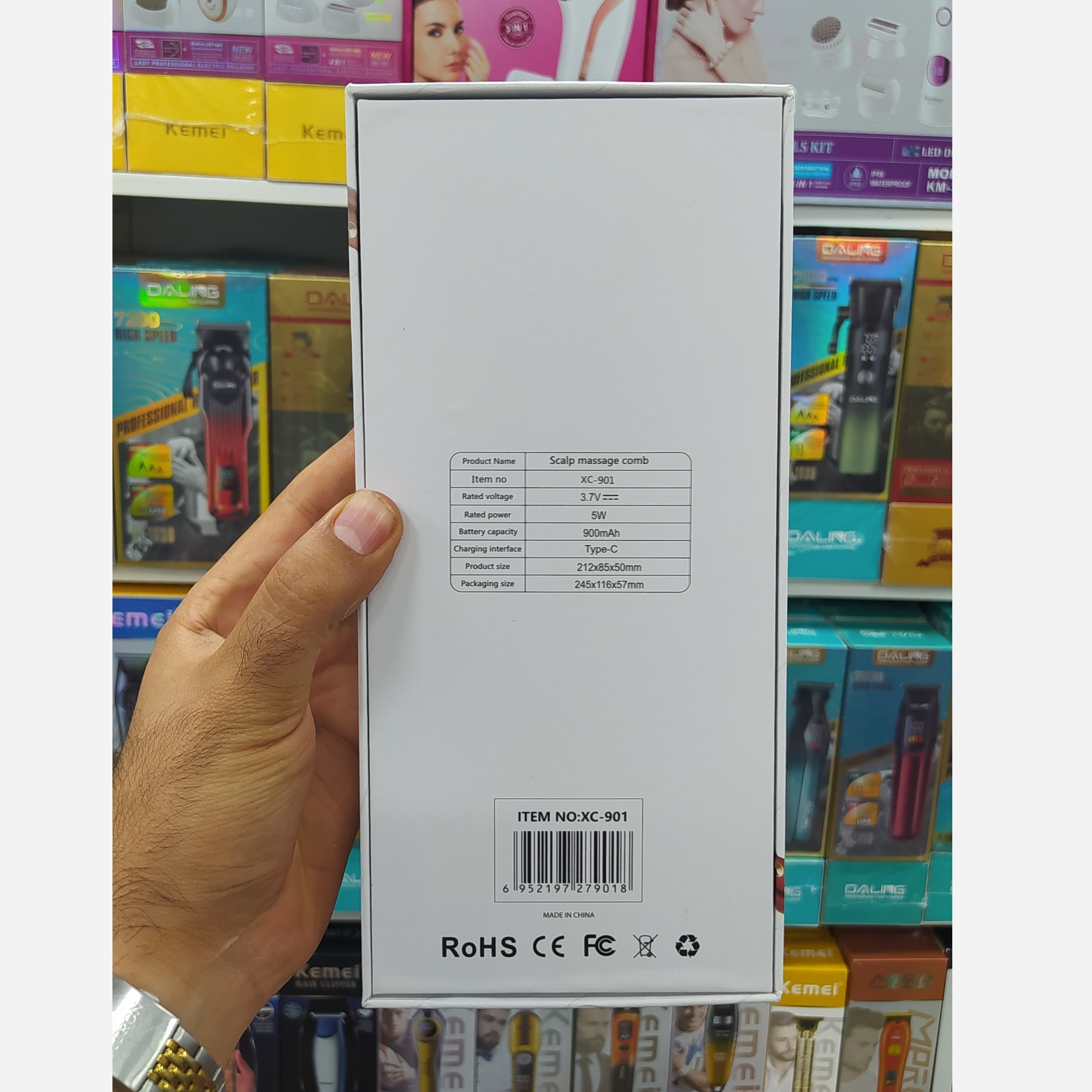 دستگاه اسکالپ سر ماساژور سر شانه ای برقی اصلی